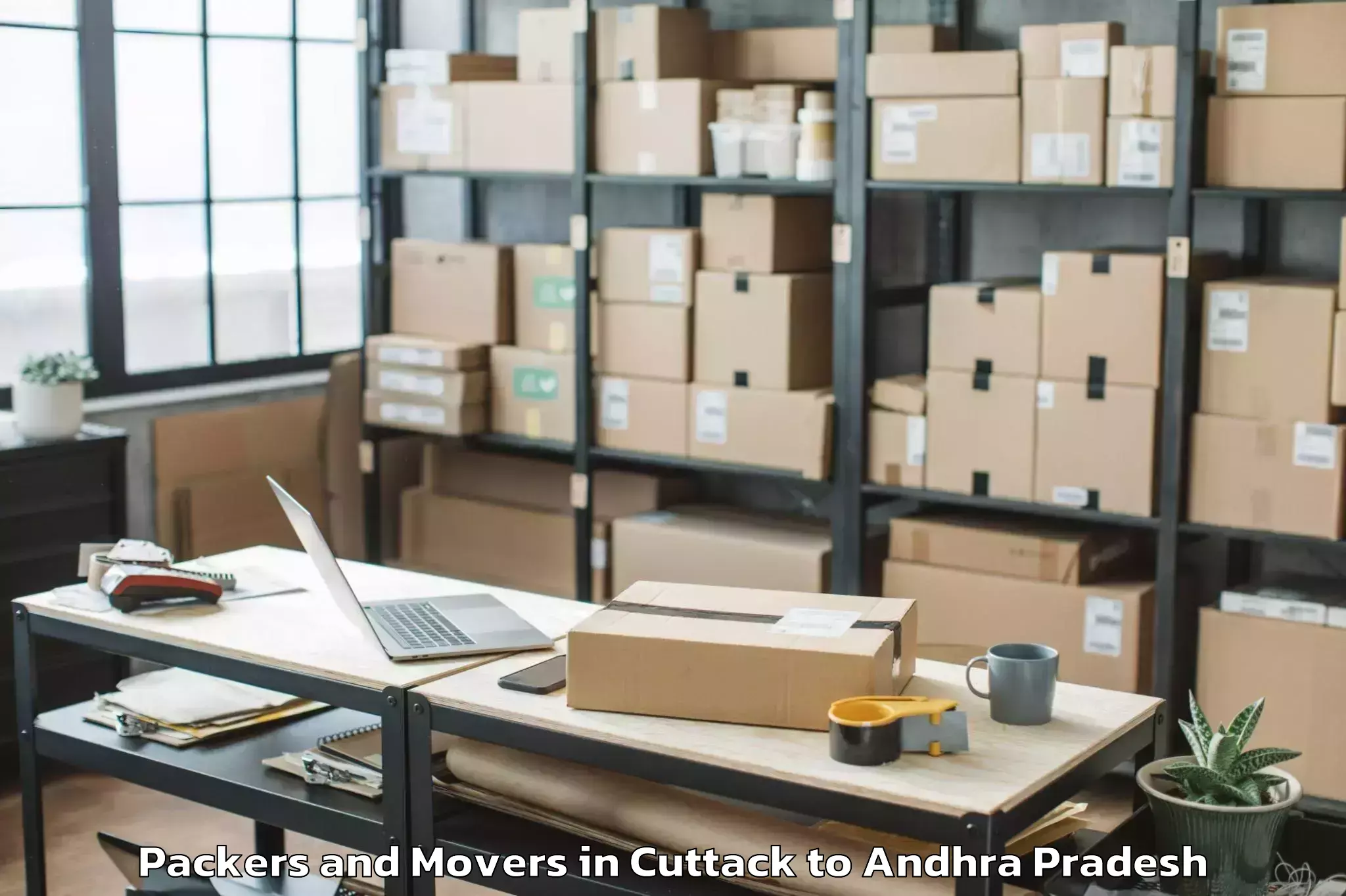 Professional Cuttack to Pullampeta Packers And Movers